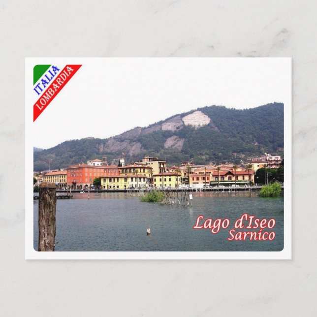 Italien - Lombardei - See Iseo - Sarnico - Postkarte (Vorderseite)