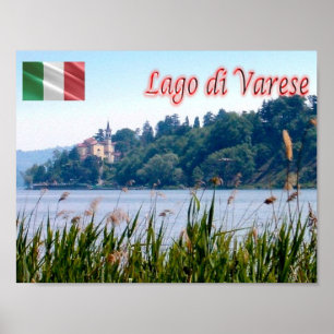 Italien - Lombardei - Varese - Lake View - Poster