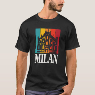 Italien Mailand mit Dom de Mailand T-Shirt