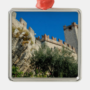 Italien, Malcesine, Gardasee, Castle Scaligero Silbernes Ornament