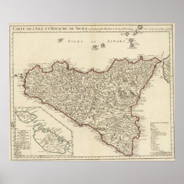 Italien, Malta Poster (Vorne)