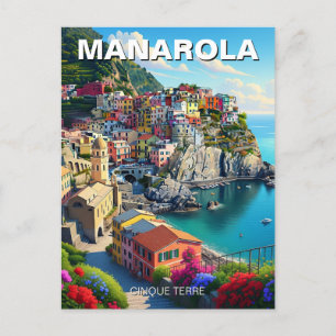 Italien Manarola Cinqua Terra Postkarte