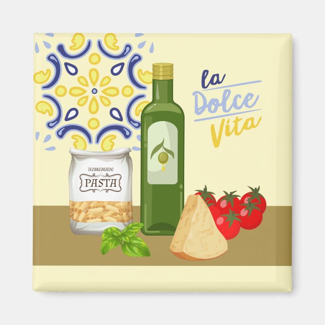 Italien Markt Magnet (Vorne)