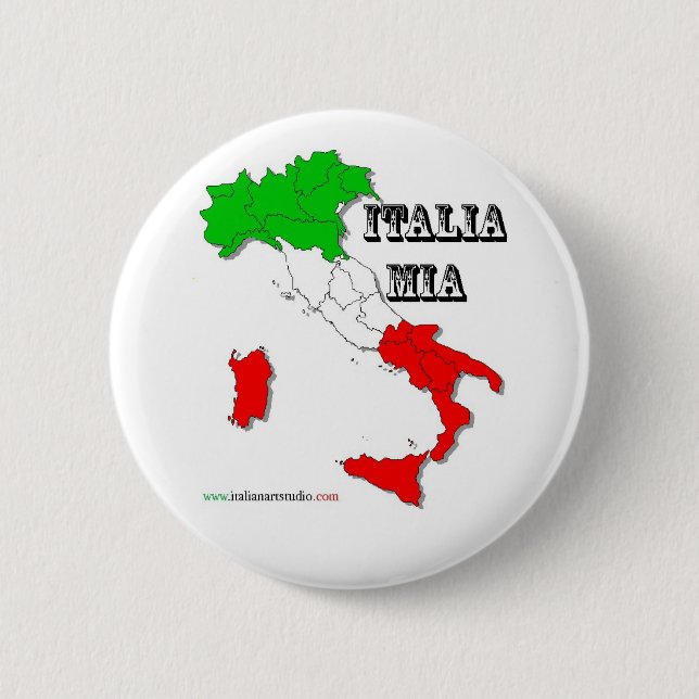 Italien mia Knopf Button (Vorderseite)