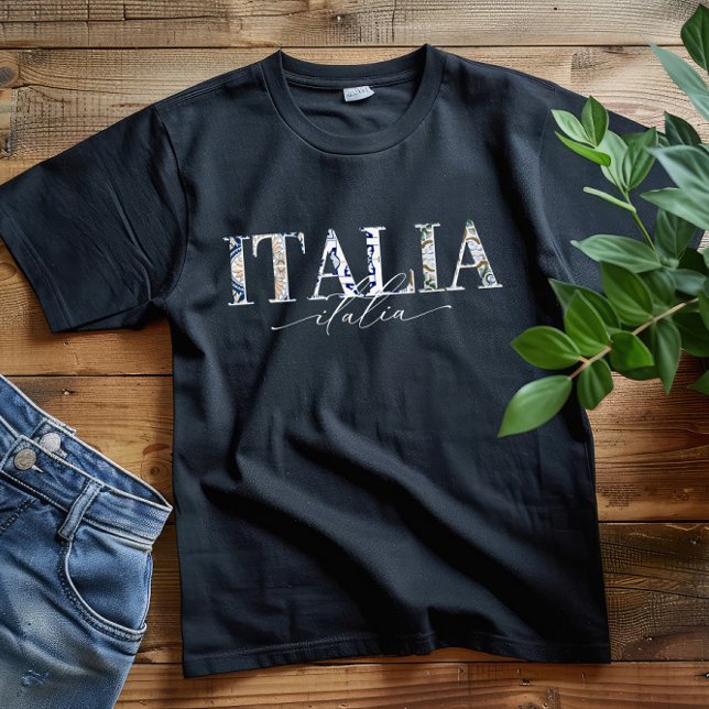 Italien | Minimalistisches modernes italienisches  T-Shirt (Von Creator hochgeladen)