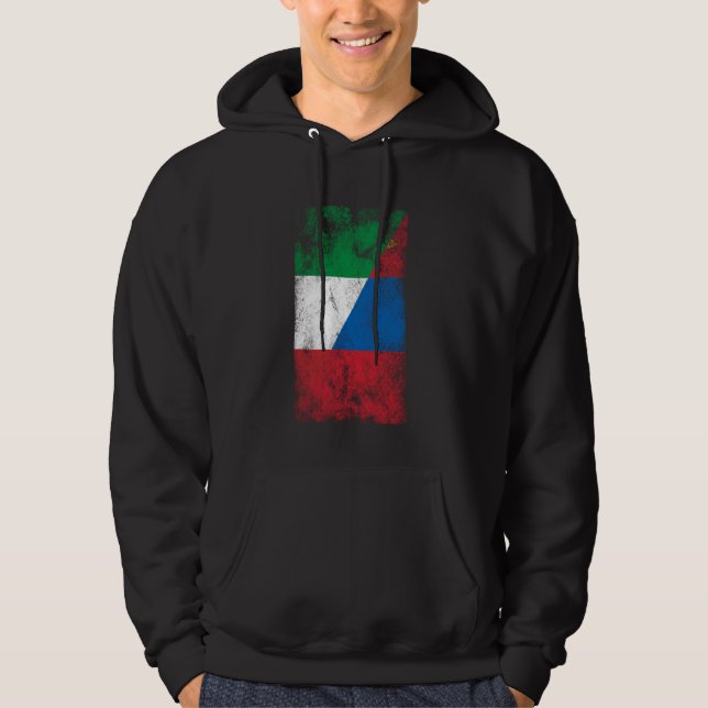 Italien Mongolei Flaggen - Mongolei Hoodie (Vorderseite)