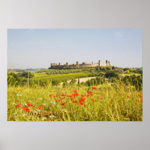 Italien, Monteriggioni, Field View of the Poster