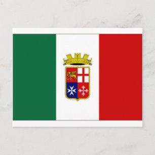 Italien Naval Ensign Postkarte