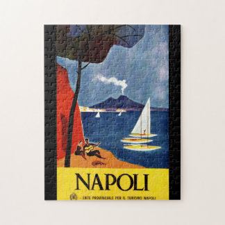 Italien Neapel Vintage-Reiseposter Puzzle