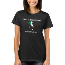 Italien nennt Design T - Shirt