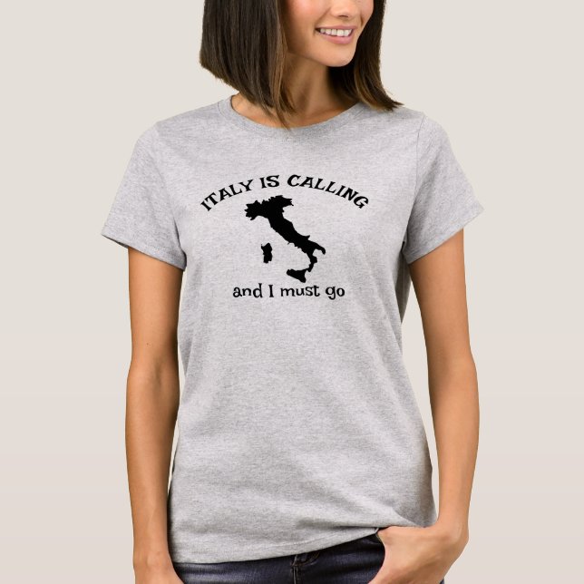 Italien nennt Design T - Shirt (Vorderseite)