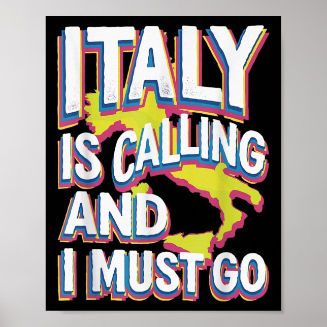 Italien nennt Reisekunst Poster (Vorne)