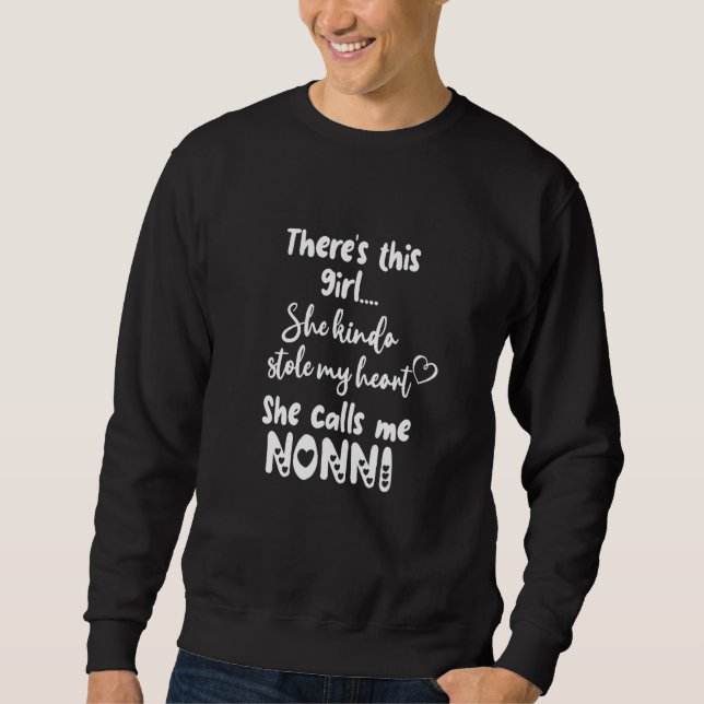 Italien Oma Großmutter Dieses Mädchen ruft Sweatshirt (Vorderseite)