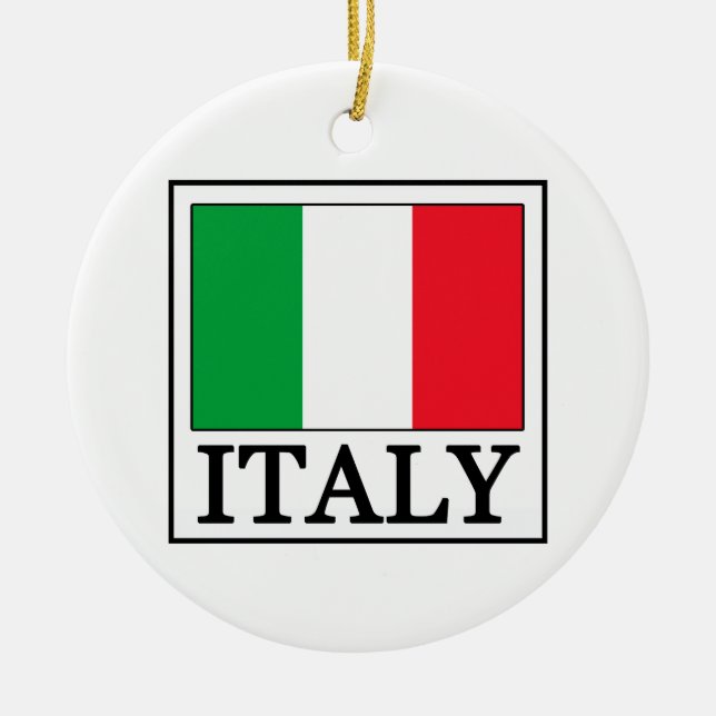 Italien-Ornament Keramik Ornament (Vorne)
