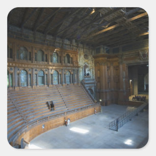 Italien, Parma, Teatro Farnese Quadratischer Aufkleber