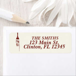 Italien Pasta Rücksendeadressen-Aufklebers