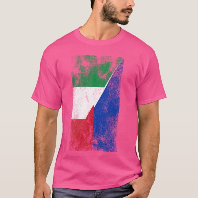 Italien Philippinen Flaggen - Italienisches Philip T-Shirt (Vorderseite)