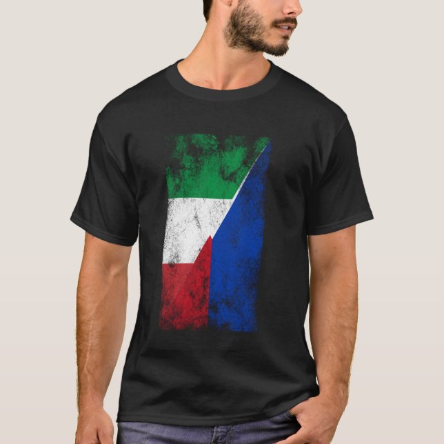 Italien Philippinen Flaggen - Italienisches Philip T-Shirt (Vorderseite)