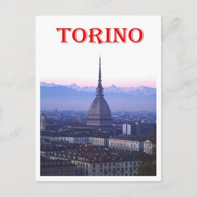 Italien - Piemont - Turin - La Mole Antonelliana - Postkarte (Vorderseite)