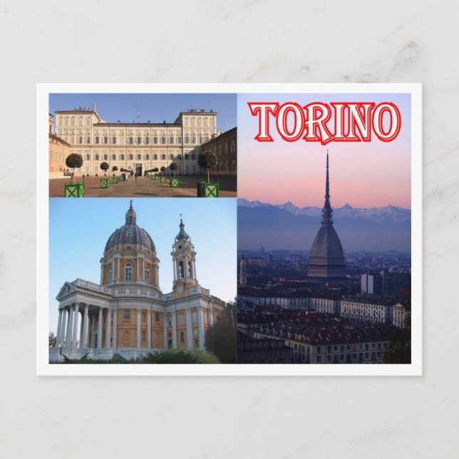 Italien - Piemont - Turin - Mosaik - Postkarte (Vorderseite)