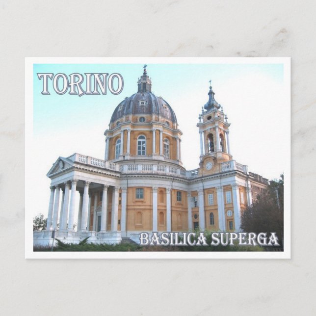 Italien - Piemont - Turin - Superga - Postkarte (Vorderseite)