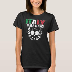 Italien Ping Pong Italienische Tischtennis Team Un T-Shirt