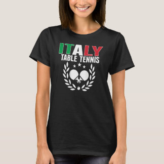 Italien Ping Pong Italienische Tischtennis Team Un T-Shirt