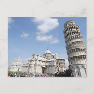 Italien, Pisa Kathedrale, Taufe und Schiefen Postkarte