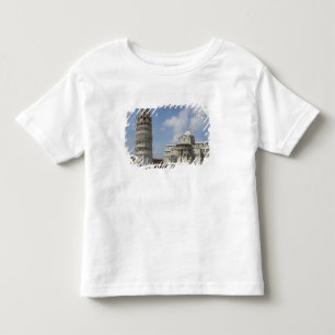Italien, Pisa. Mietturm von Pisa und Kleinkind T-shirt