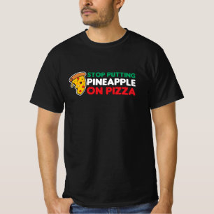 Italien Pizzas Italienisch Keine Ananas auf Pizza T-Shirt