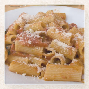 Italien, Positano. Anzeigetafel von Rigatoni Glasuntersetzer