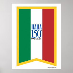 Italien Poster zum 150. Jahrestag