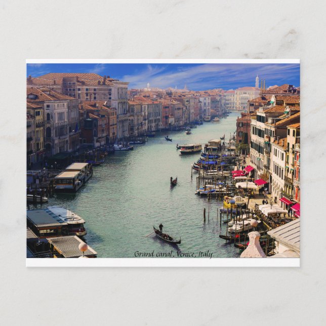 Italien Postkarte, Canale Grande, Venedig. Postkarte (Vorderseite)