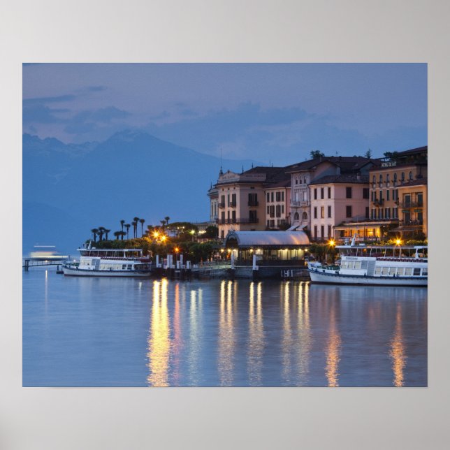 Italien, Provinz Como, Bellagio. Stadtsicht, Poster (Vorne)