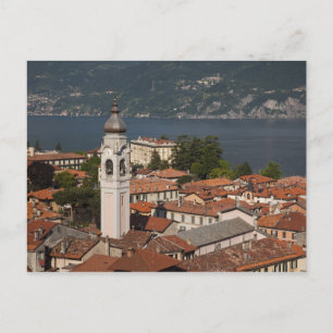 Italien, Provinz Como, Menaggio. Stadtansicht und Postkarte