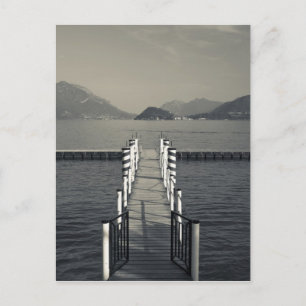 Italien, Provinz Como, Tremezzo. Seebrücke. Postkarte