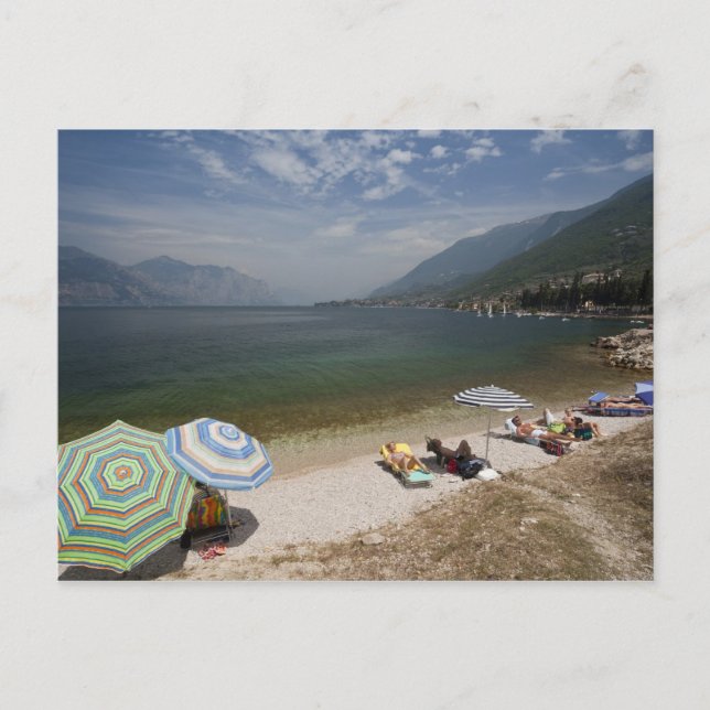 Italien, Provinz Verona, Brenzone. Gardasee Postkarte (Vorderseite)