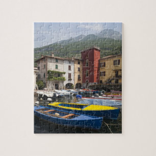 Italien, Provinz Verona, Malcesine. Cassone alt 2 Puzzle