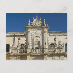 Italien, Puglia, Lecce, Piazza del Duomo, Palazzo Postkarte