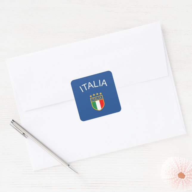 Italien Quadratischer Aufkleber (Umschlag)