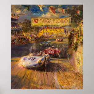 Italien Racing Poster Art