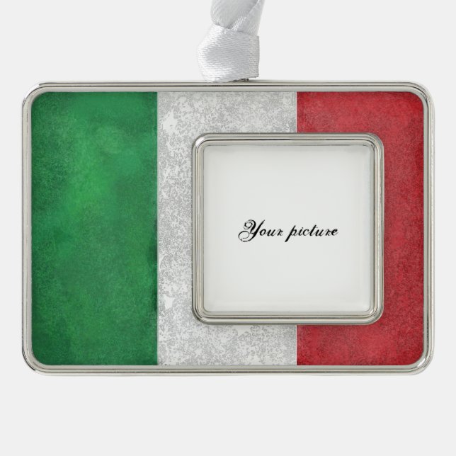 Italien Rahmen-Ornament Silber (Vorderseite)
