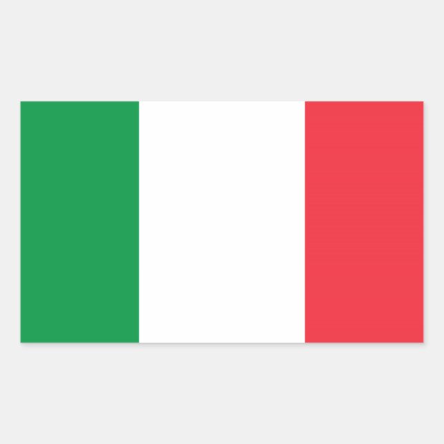 Italien Rechteckiger Aufkleber (Vorderseite)