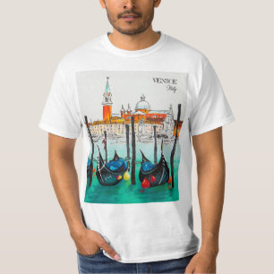 Italien Reise - VENEDIG Aquarell-Souvenir T-Shirt
