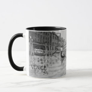 Italien Reise - VENEDIG schwarz-weiß Souvenir Tasse