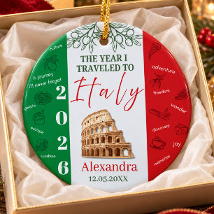 Italien-Reiseerinnerung Andenken Keramik Ornament