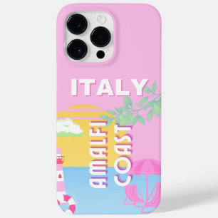 Italien Reisekunst, Amalfi Küste, Preppy, Pink Case-Mate iPhone 14 Pro Max Hülle