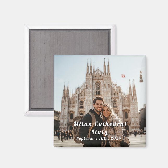 Italien Reisen Custom Foto Souvenir Magnet (Vorderseite/Rückseite)