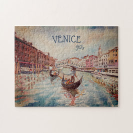 Italien Reisen - VENICE AquarellSouvenir Puzzle