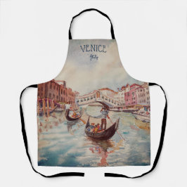 Italien Reisen - VENICE AquarellSouvenir Schürze